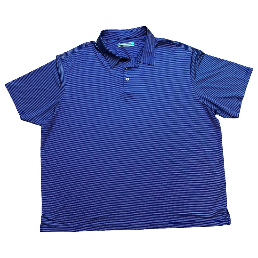 Big Men's Big 3XB , Blue Polo, GUC, P2P 30”, Roundtree &York performance,